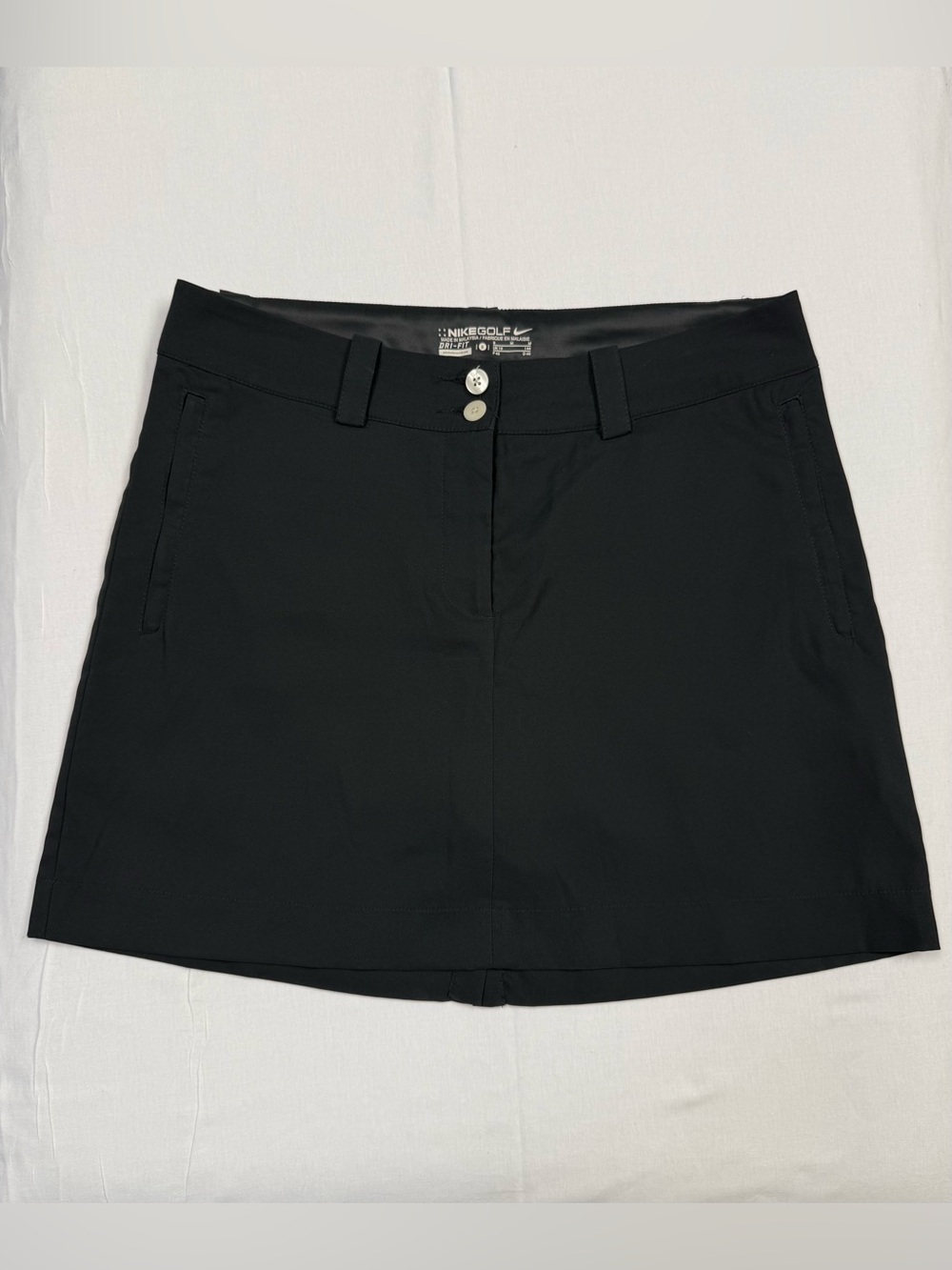 Nike Golf Dri-FIT Tour Performance Black Skort Built In Shorts Women’s 8